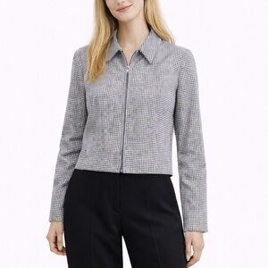 Vintage Checkered Zip Jacket Made in Canada